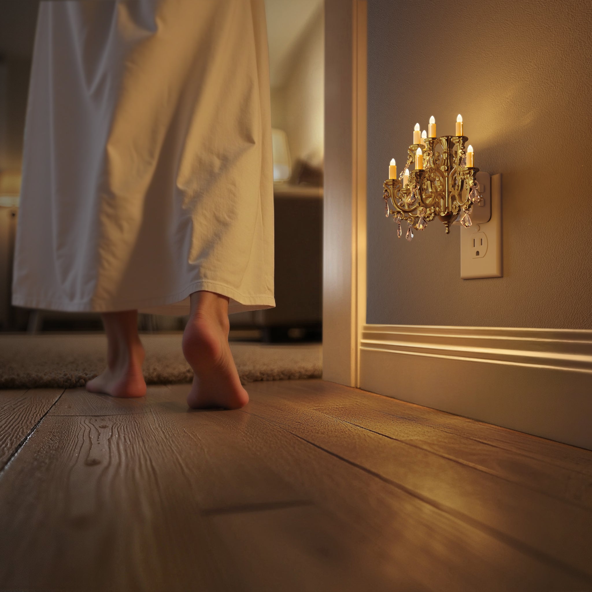 Plug-in Night Light Chandelier Design