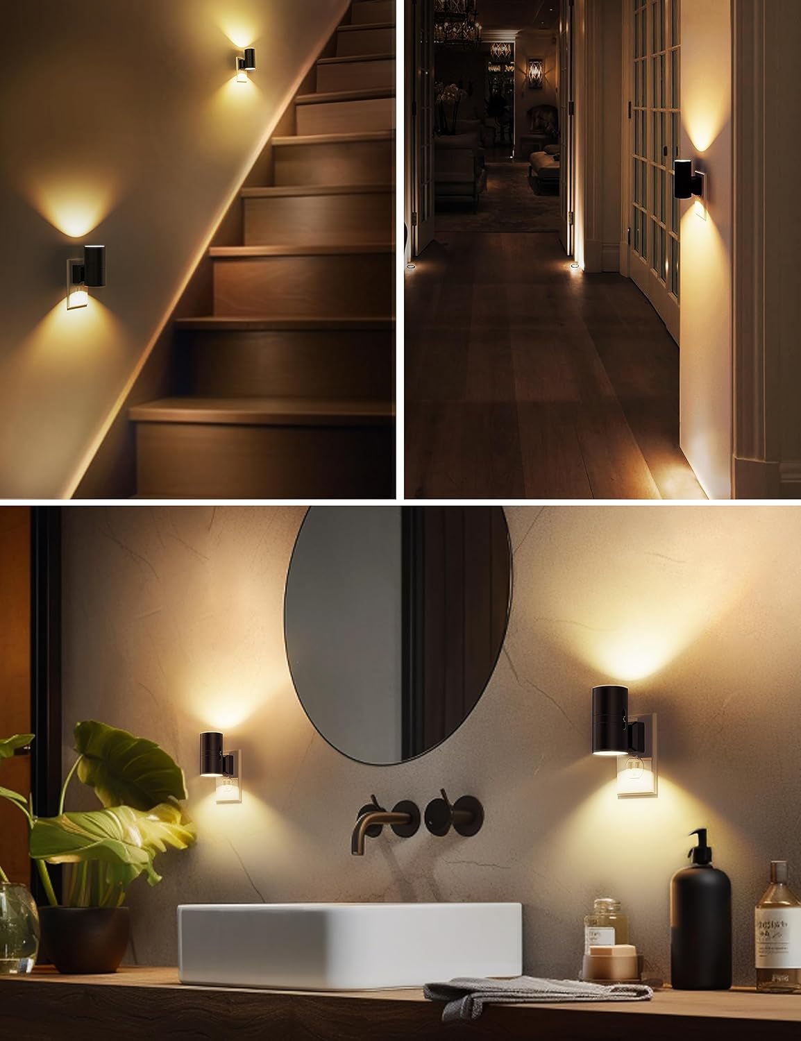 Plug-in Night Light Wall Sconce Style