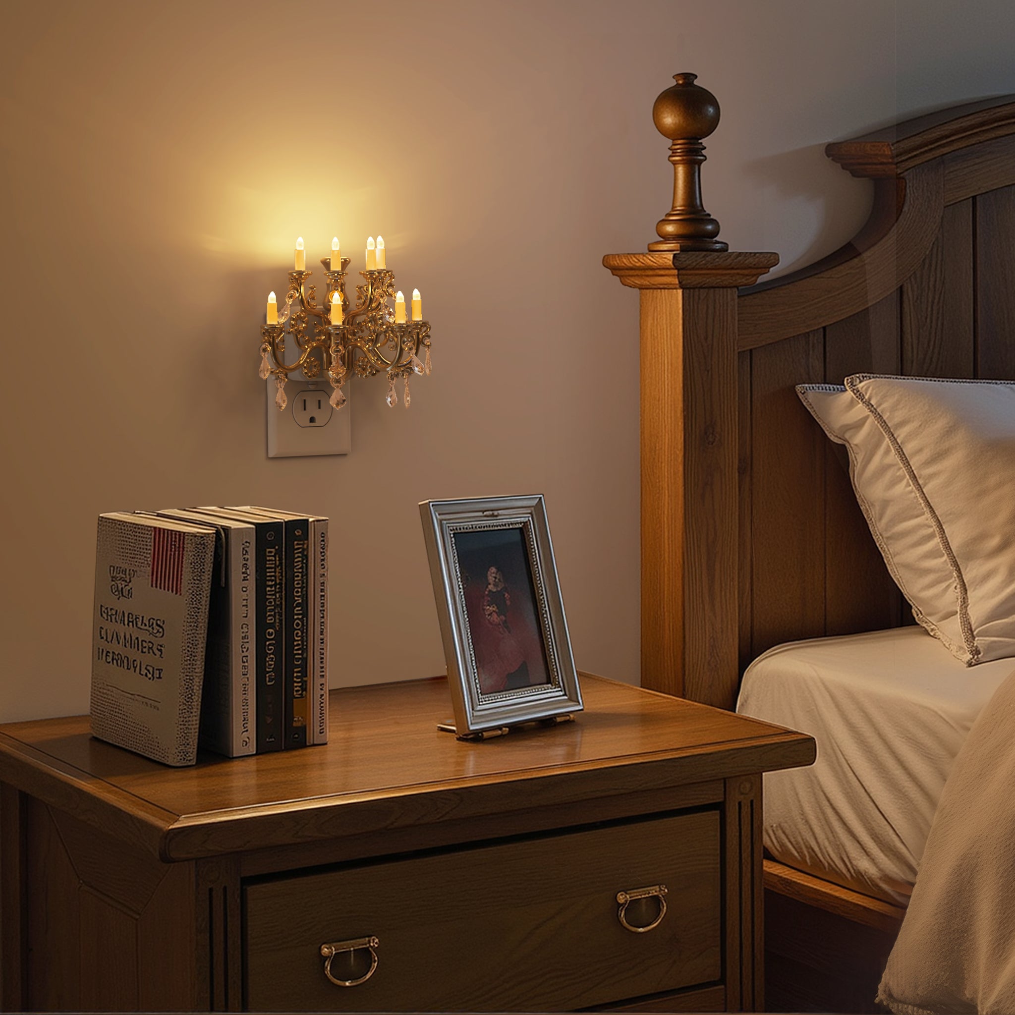 Plug-in Night Light Chandelier Design