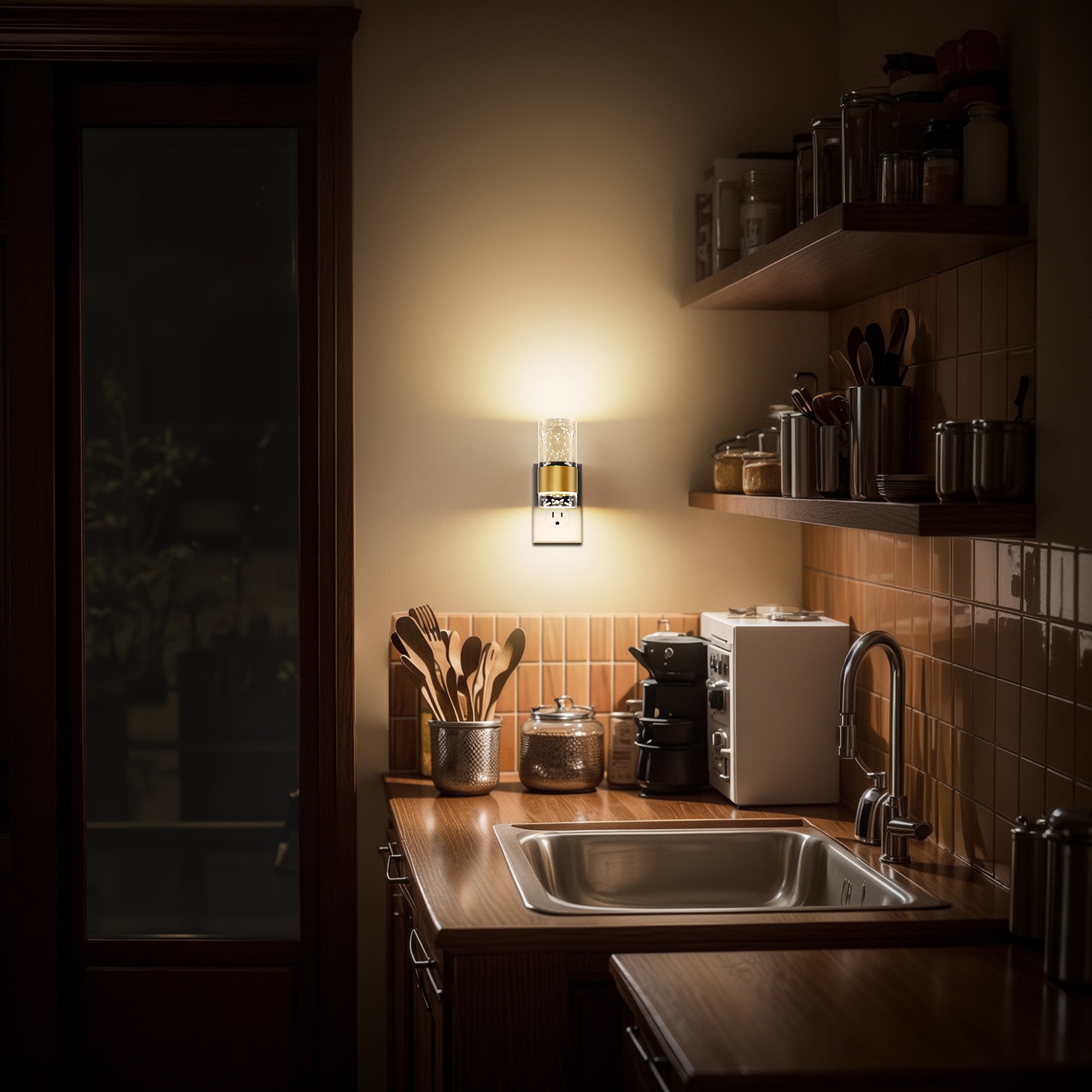 Plug-in Night Light Acrylic Bubble Style