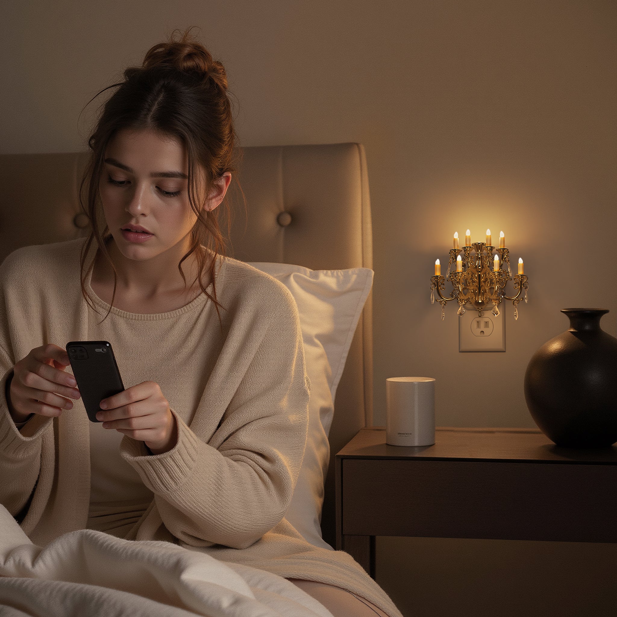 Plug-in Night Light Chandelier Design