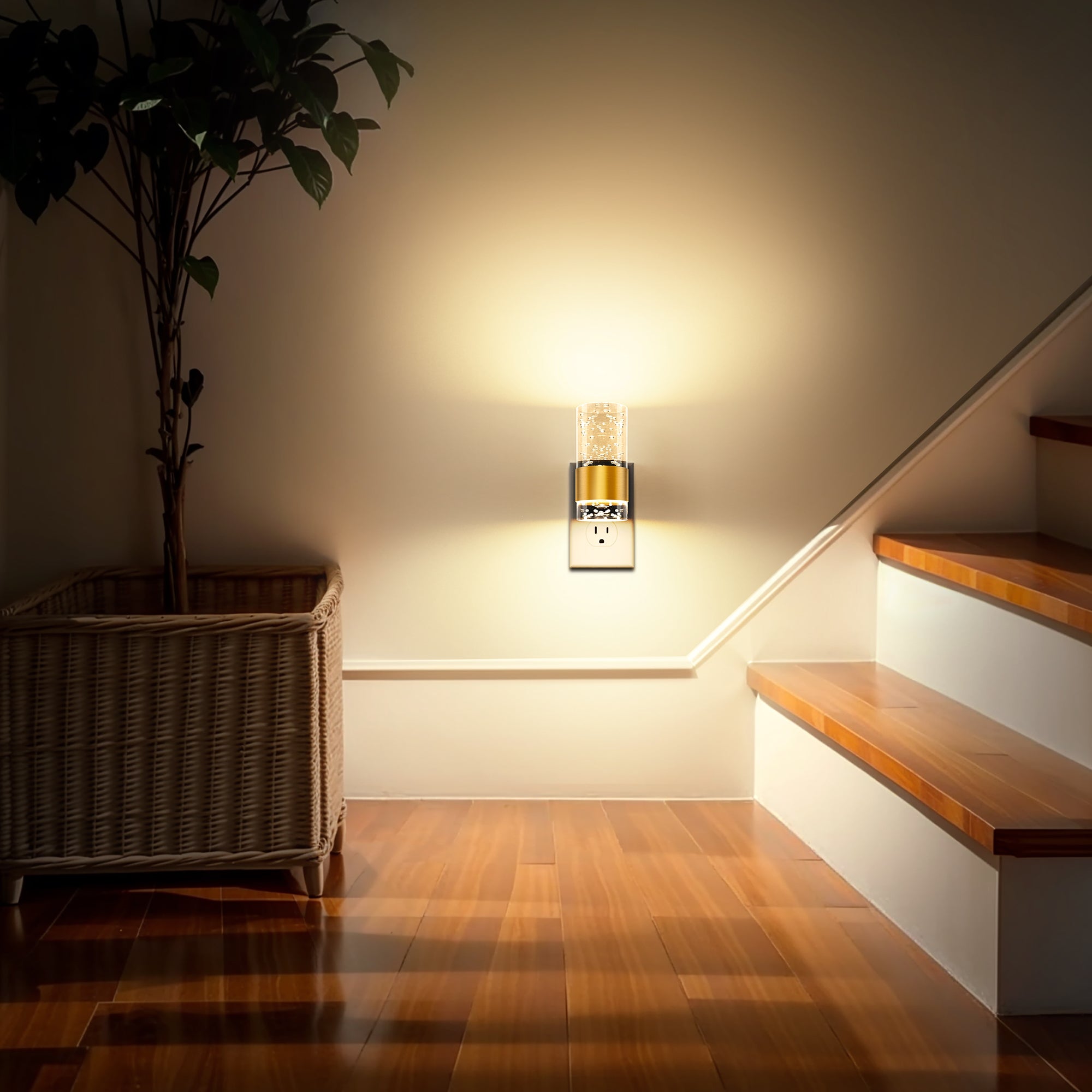 Plug-in Night Light Acrylic Bubble Style