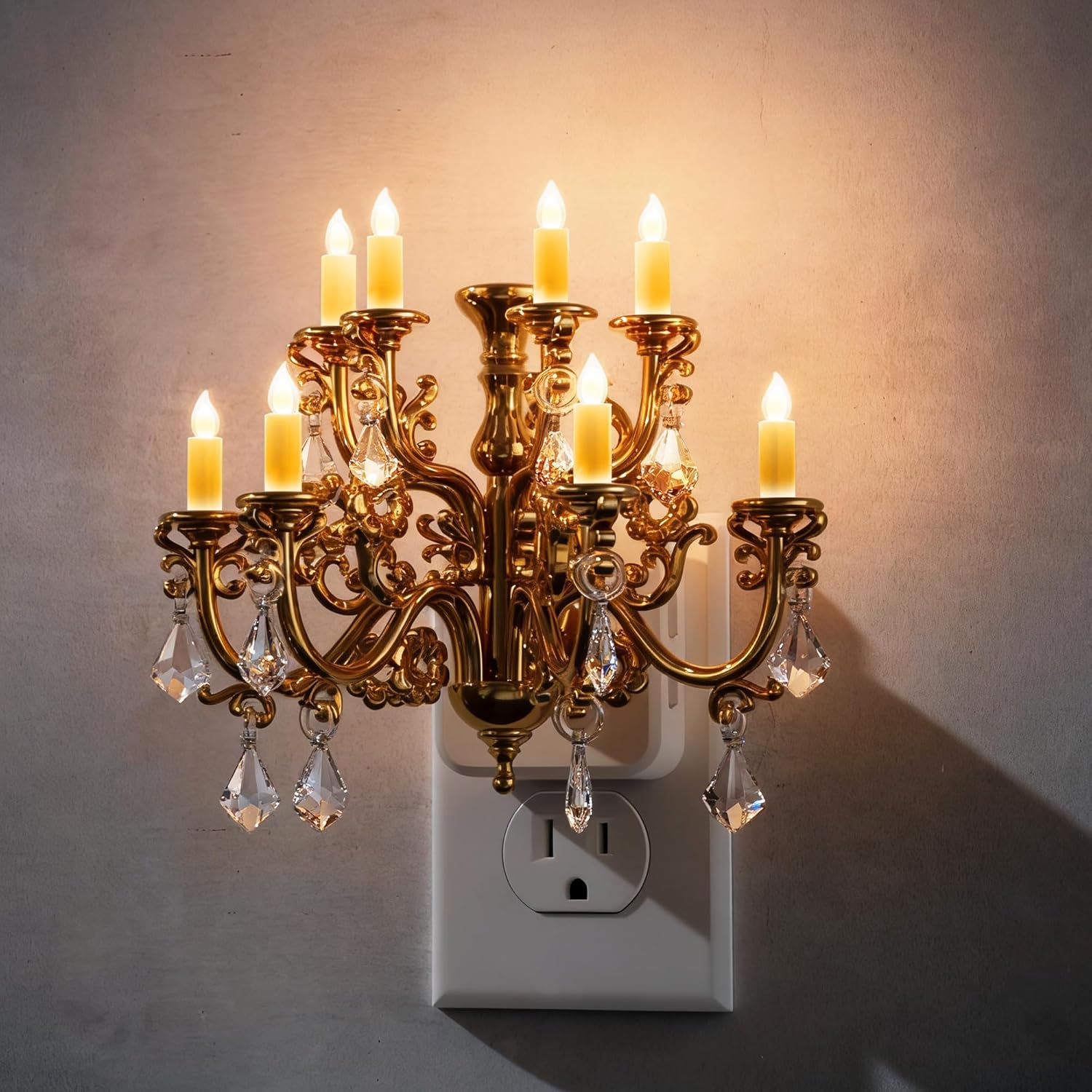 Plug in Night Light Chandelier Design