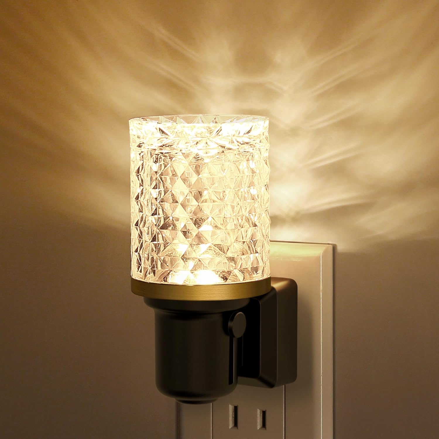 Plug-in Night Light Crystal Diamond Style