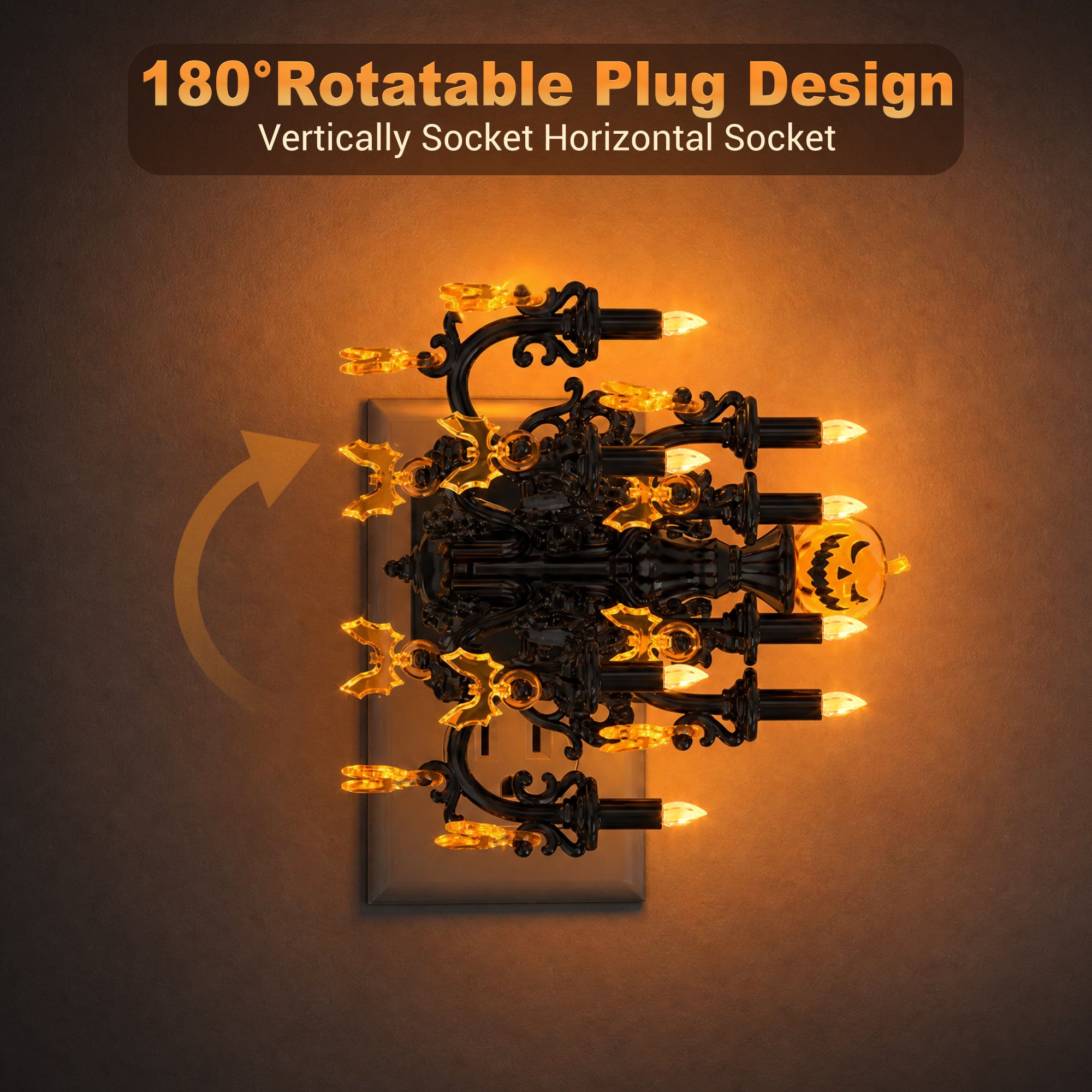 Halloween Gothic Chandelier Plug-In Night Light