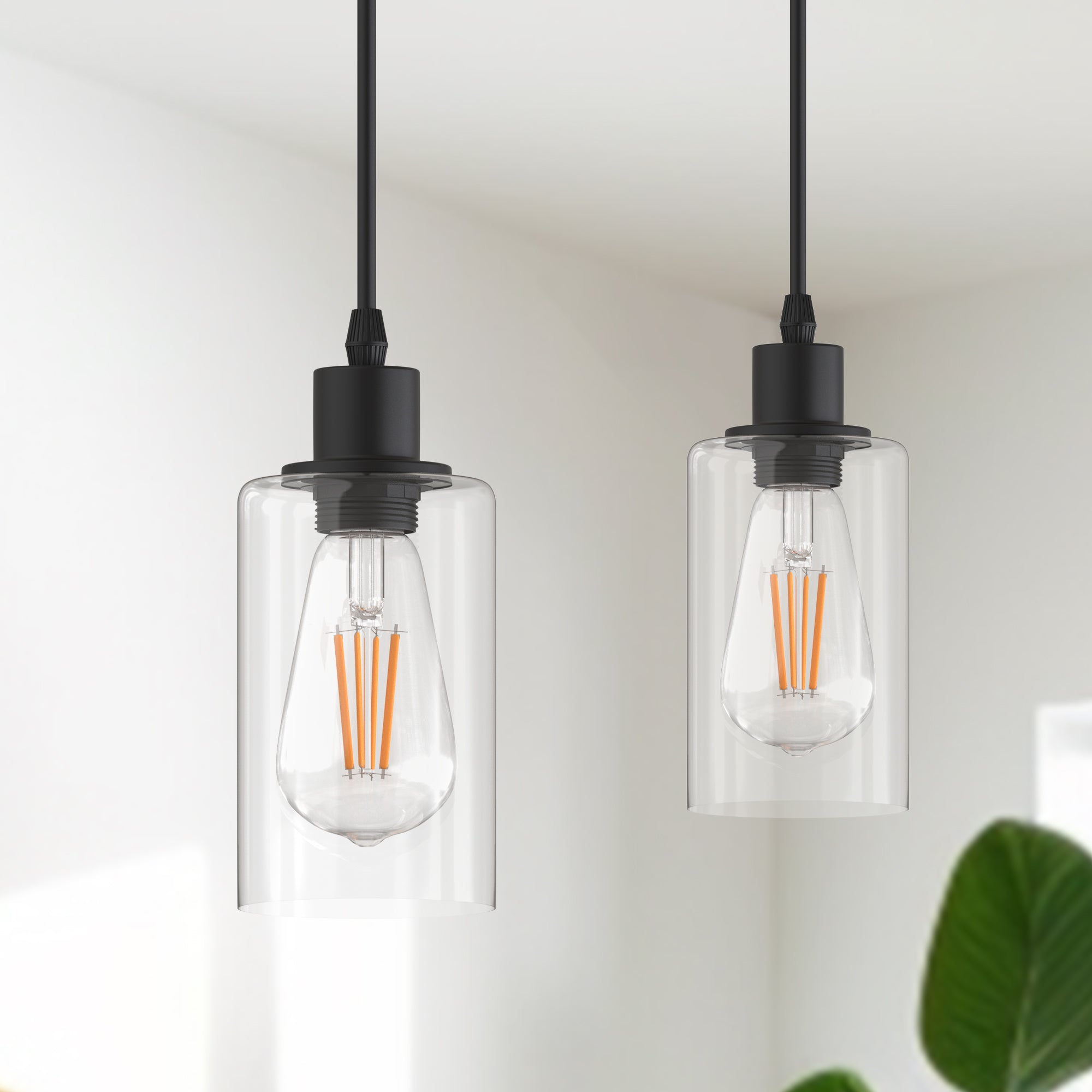 Modern Matte Black Pendant Light
