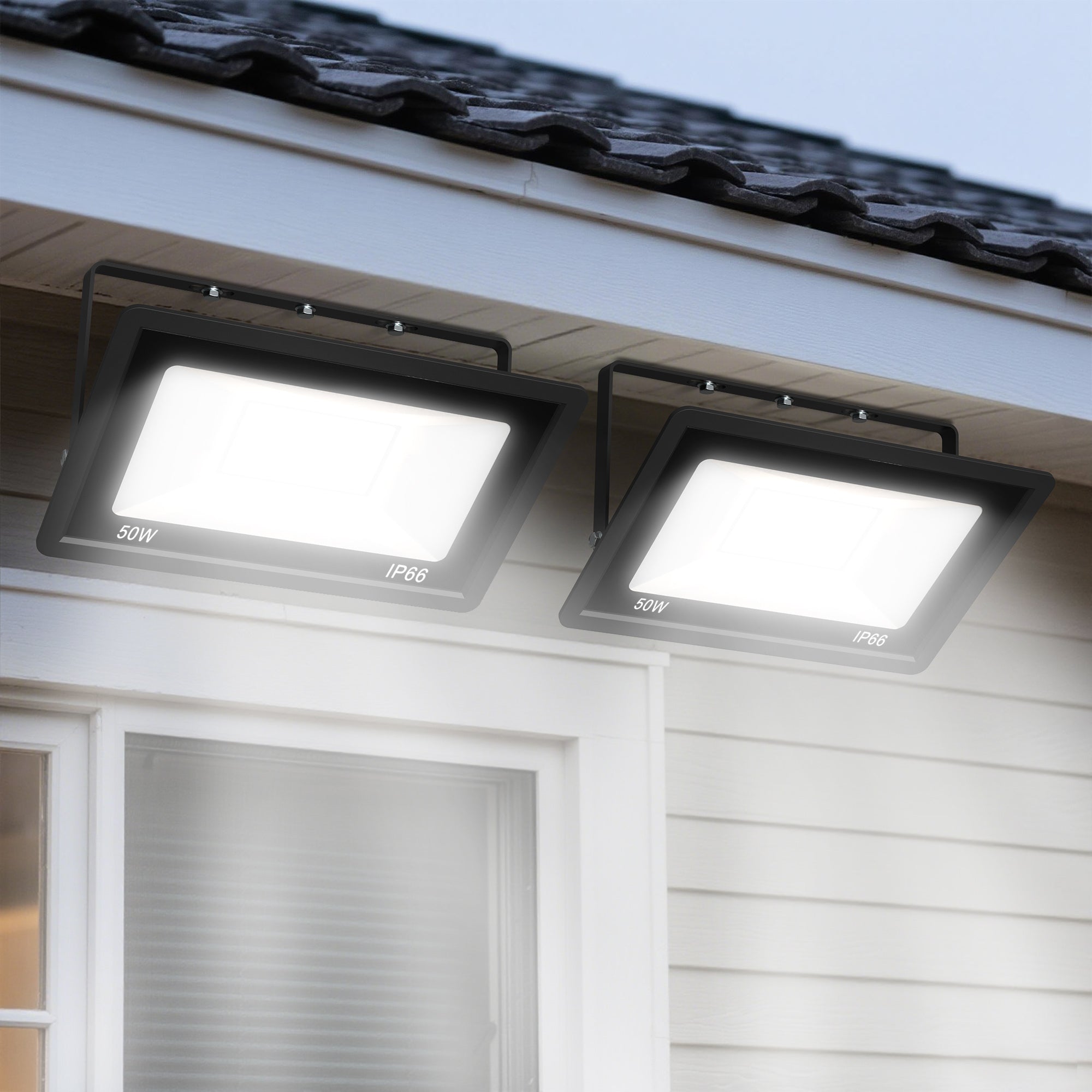 Outdoor Flood Lights, IP66 Waterproof Work Light
