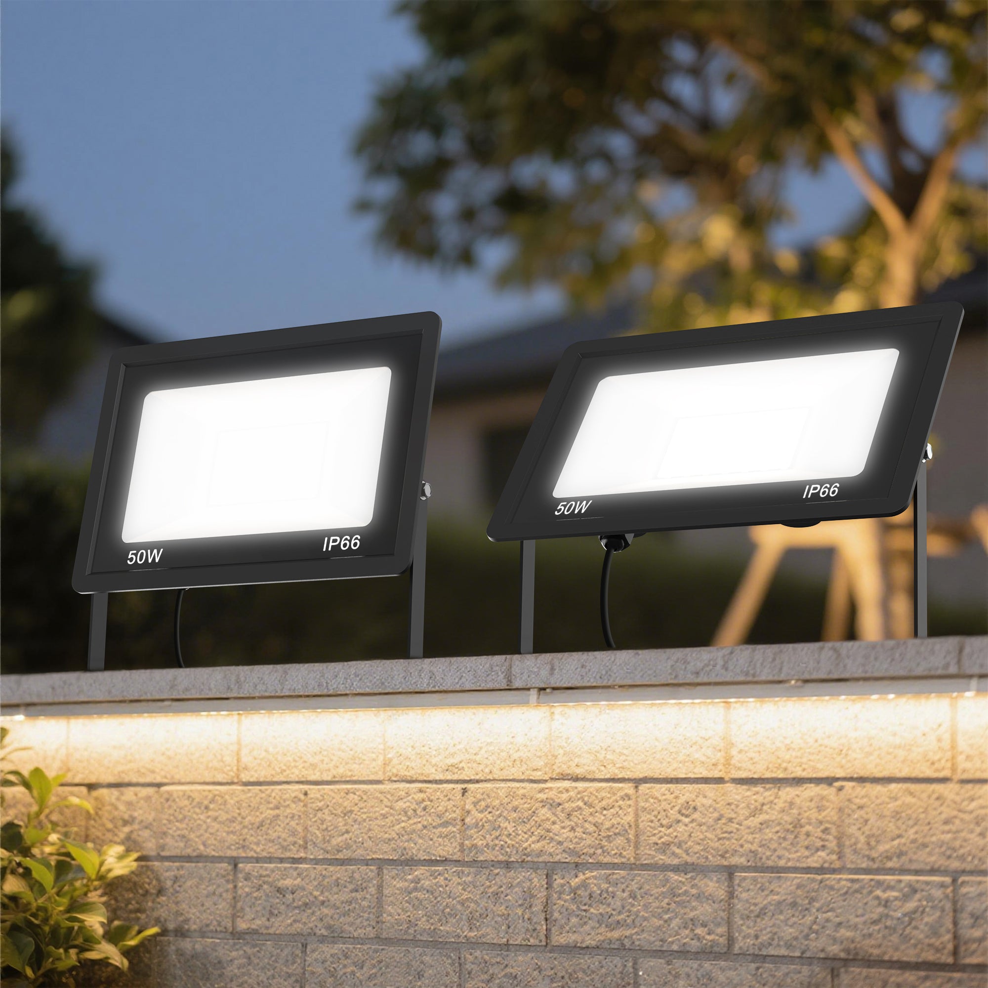 Outdoor Flood Lights, IP66 Waterproof Work Light