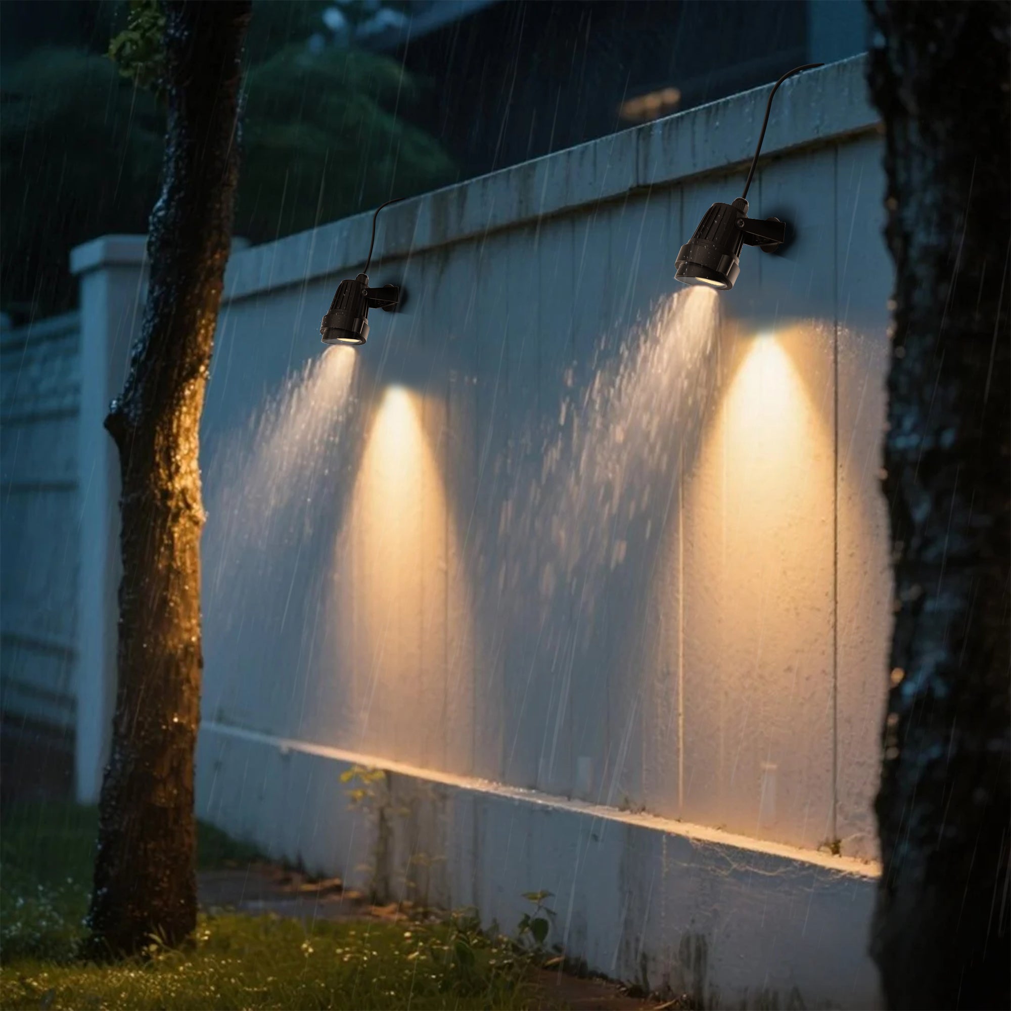 Outdoor Spotlight, IP66 Waterproof Plug in Spot Lights