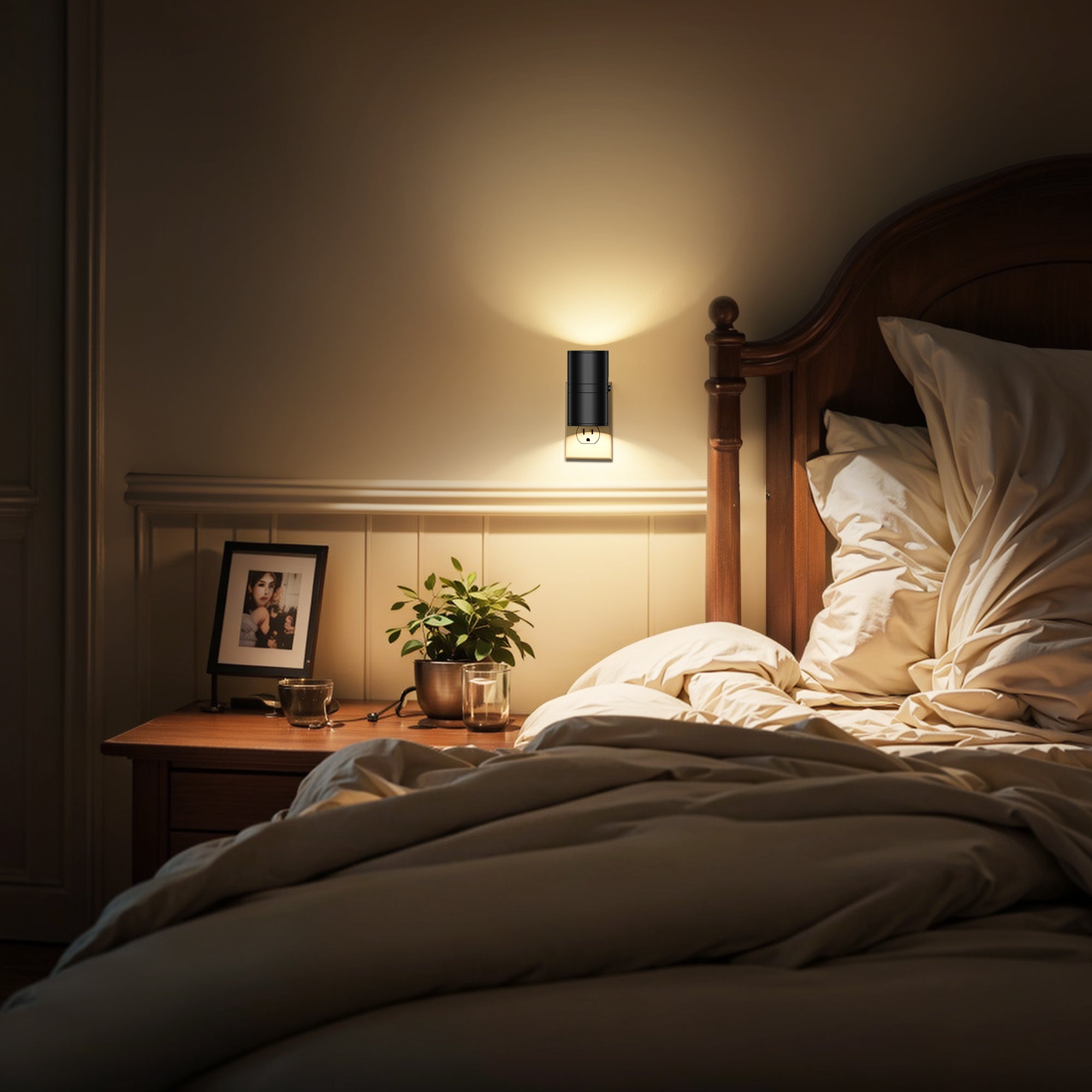 Plug-in Night Light Wall Sconce Style