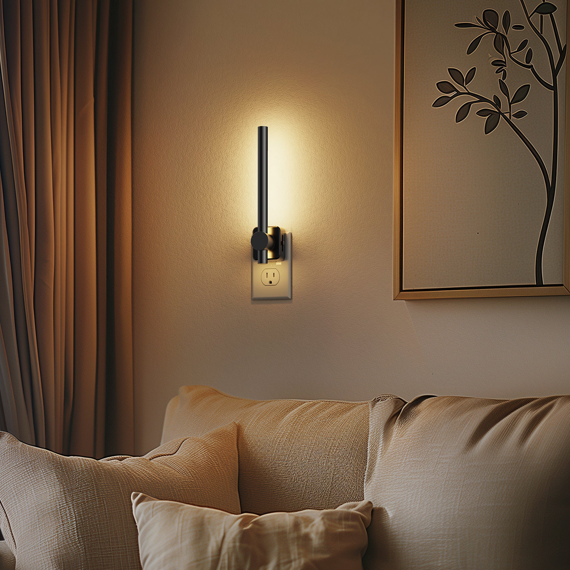 Plug-in Night Light Linear Design