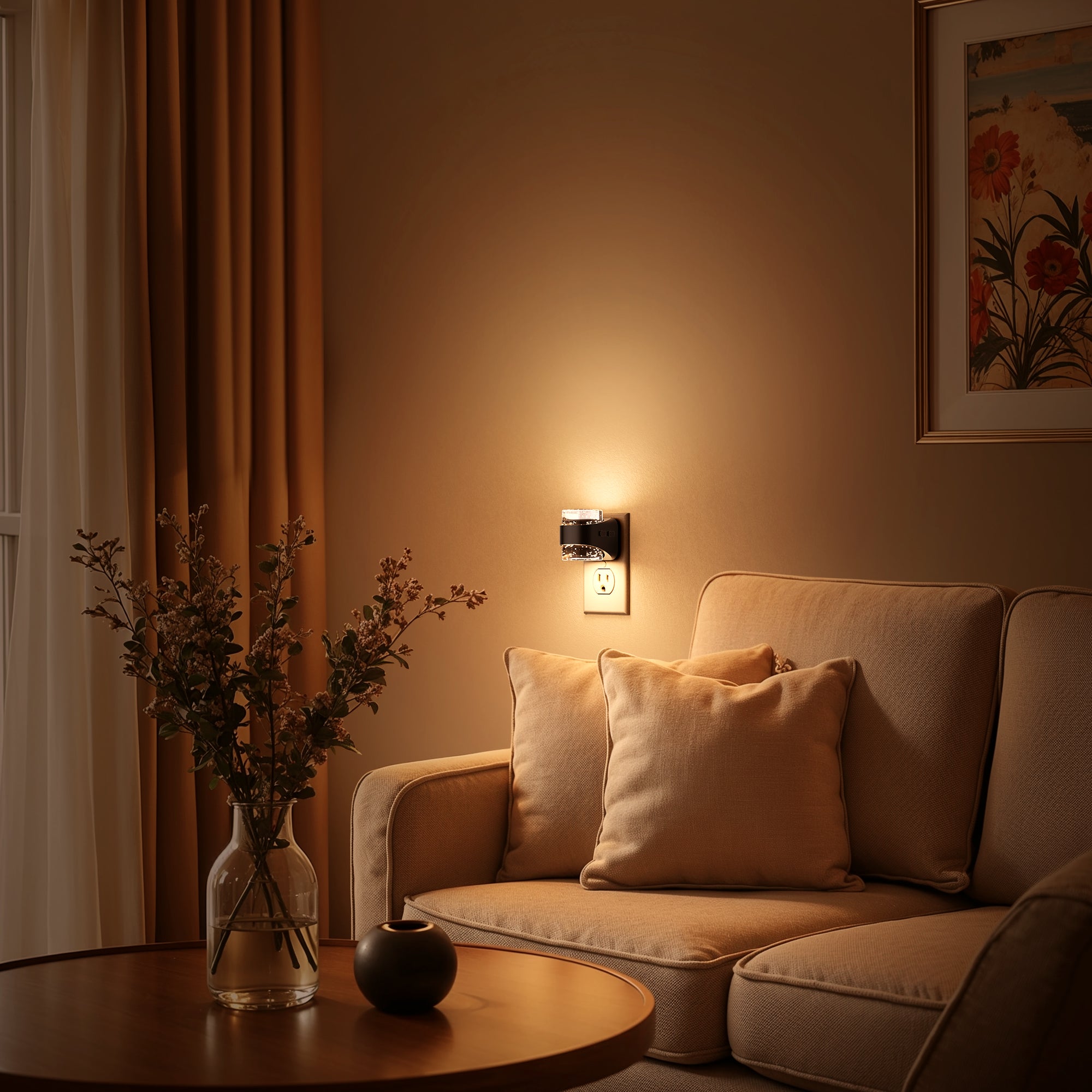 Plug-in Night Light 3CCT Adjustable Bubble Style (2 Pack)