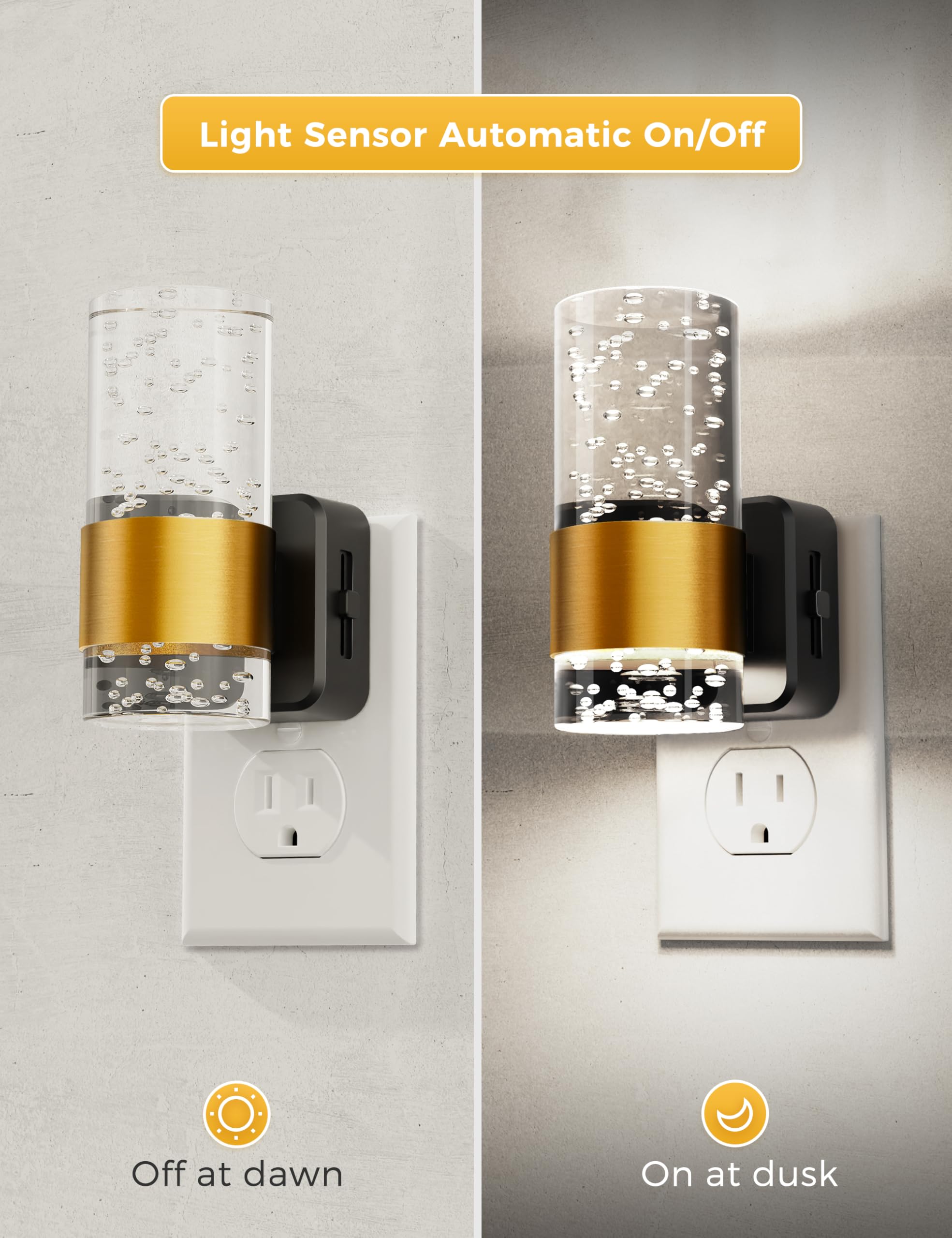 L LOHAS LED White Light LED Night Light with Adjustable Brightness