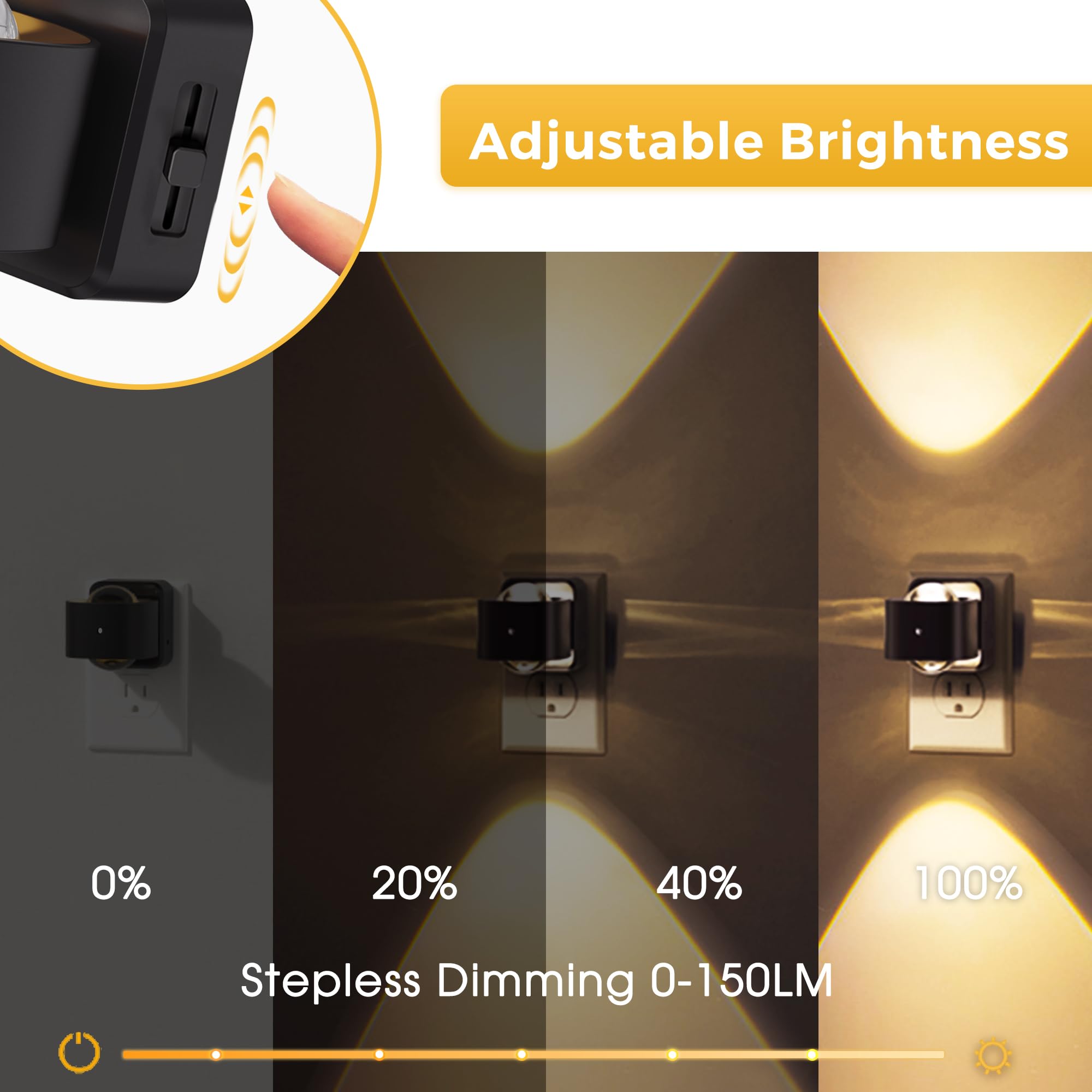 Plug-in Night Light Projector 180°Rotating