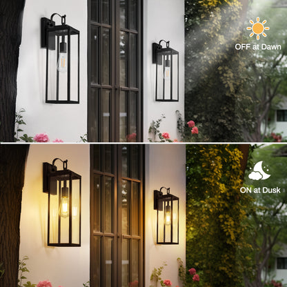 Outdoor Light Fixture, Black Waterproof Anti-Rust Porch Lights