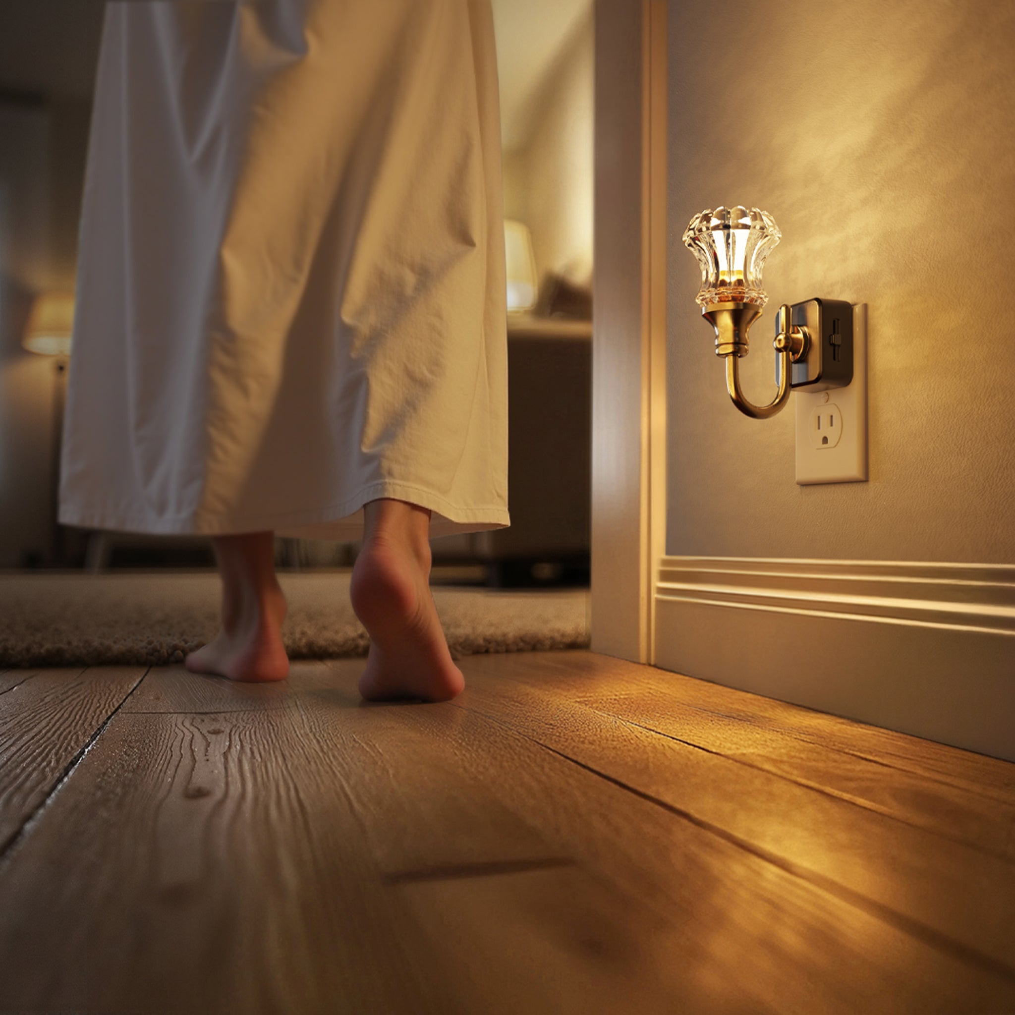 Plug-in Night Light Floral Style (Up)