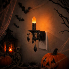 Halloween Gothic Candle Plug-In Night Light
