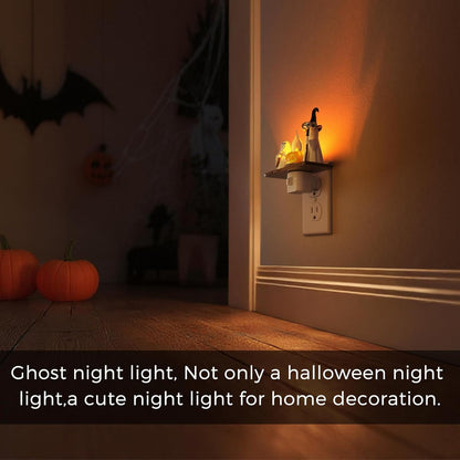 Halloween Ghost Campfire Plug-In Night Light