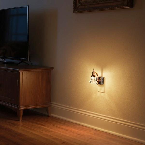 Plug-in Night Light Floral Style