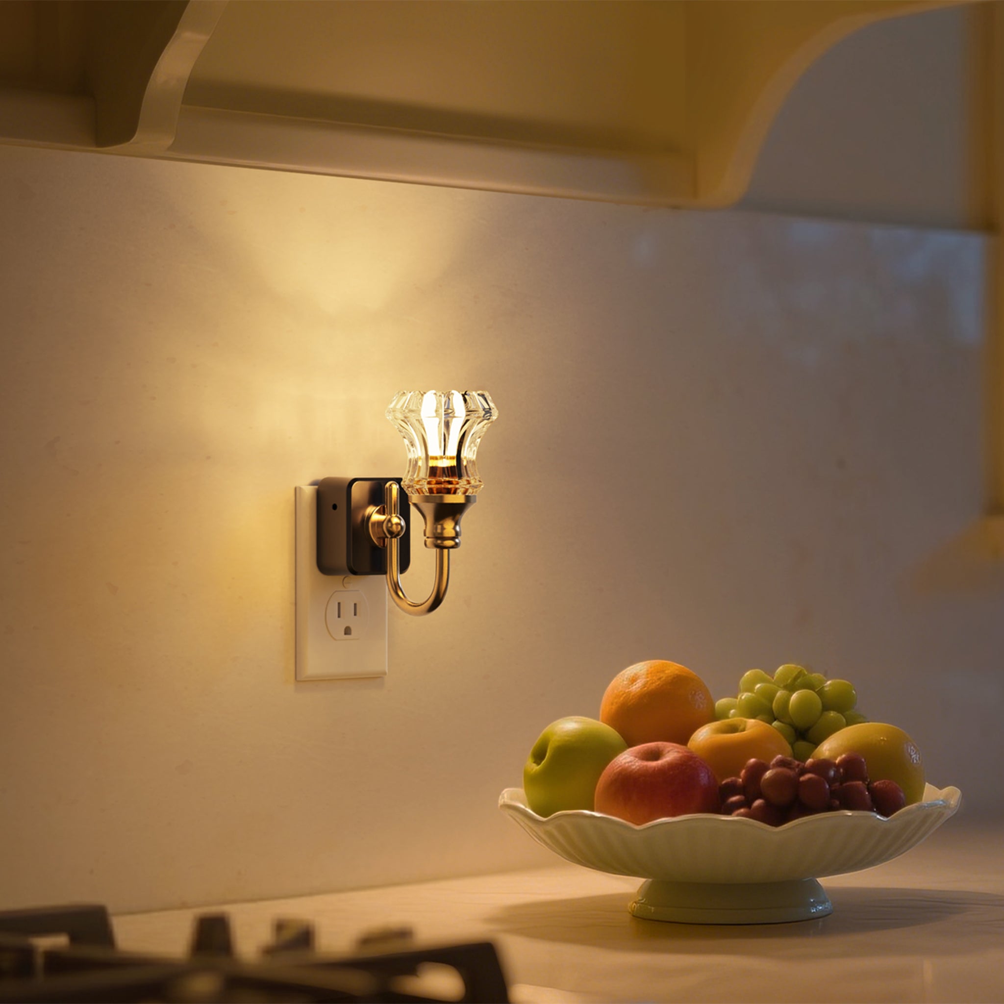 Plug-in Night Light Floral Style (Up)