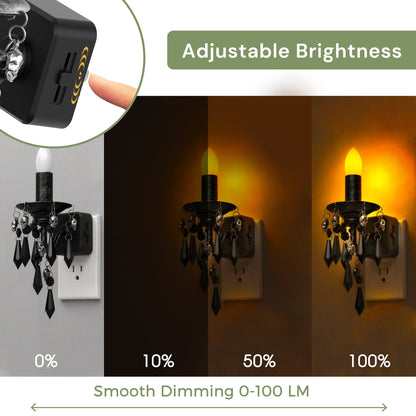 Halloween Gothic Candle Plug-In Night Light