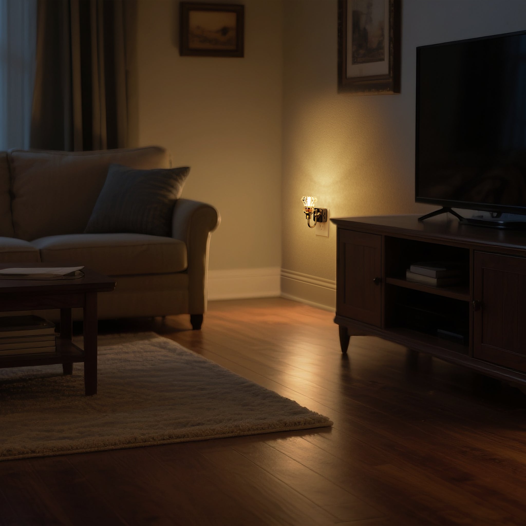 Plug-in Night Light Floral Style (Up)