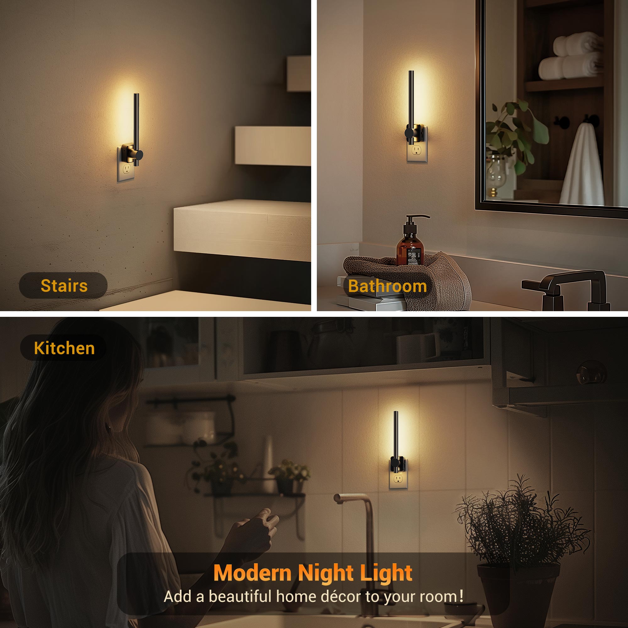 Plug-in Night Light Linear Design