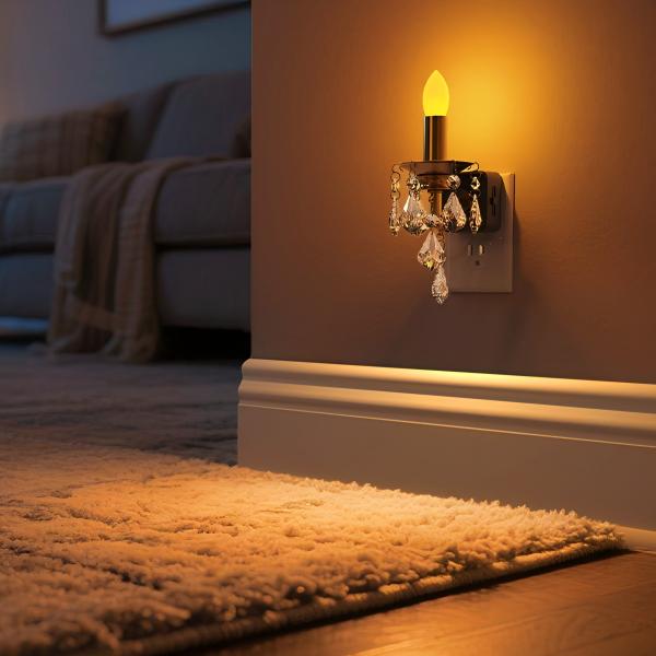 Plug-in Night Light Flameless Candle Style