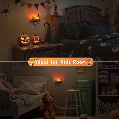 Halloween Ghost Campfire Plug-In Night Light