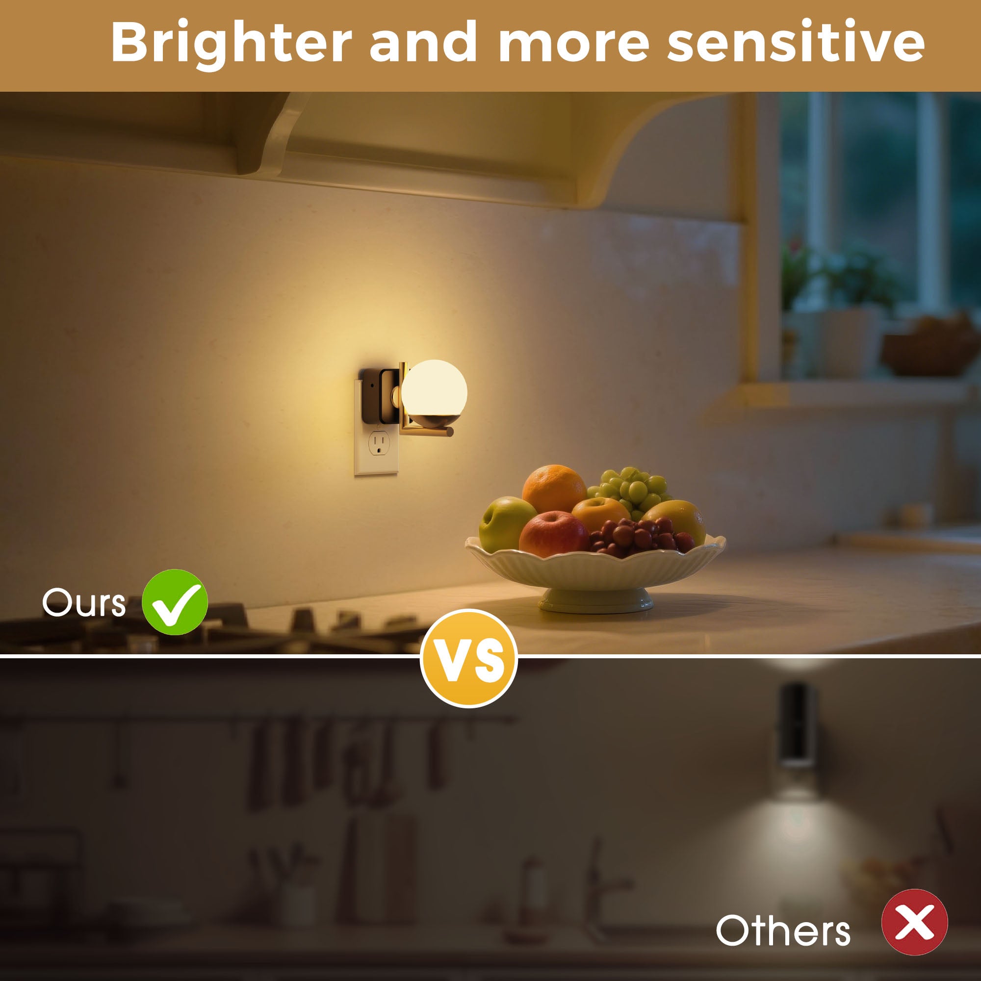 Plug-in Night Light white ball shaped lampshade