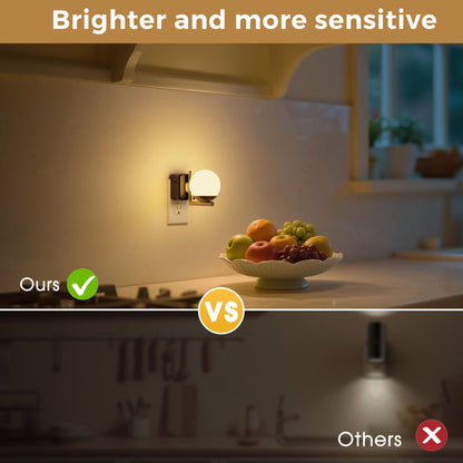 Plug-in Night Light white ball shaped lampshade