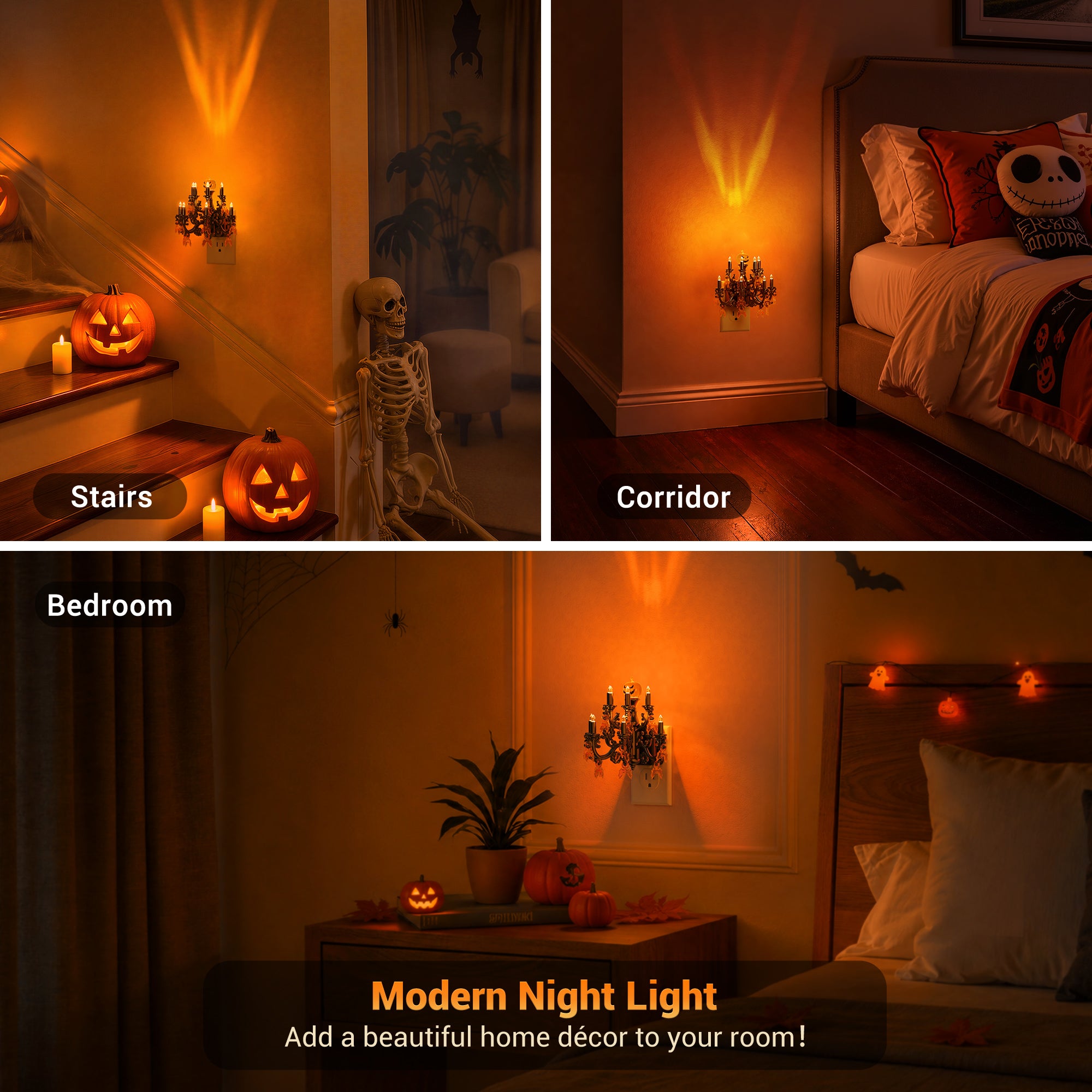 Halloween Gothic Chandelier Plug-In Night Light