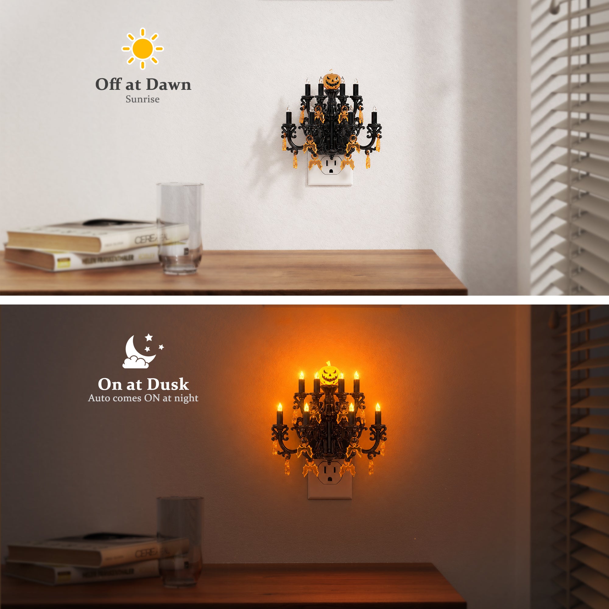 Halloween Gothic Chandelier Plug-In Night Light