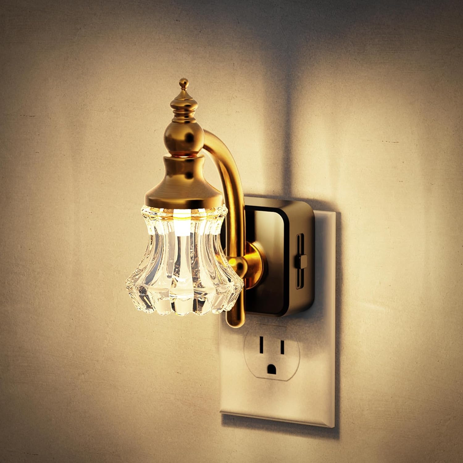 Plug-in Night Light Floral Style