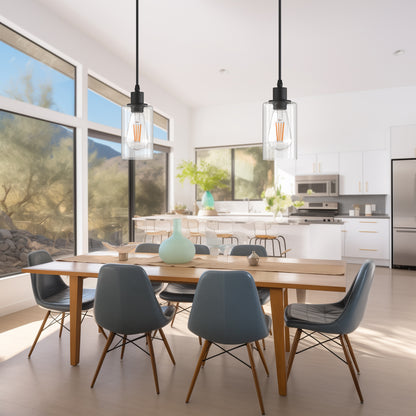 Modern Matte Black Pendant Light
