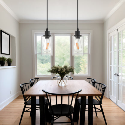 Modern Matte Black Pendant Light