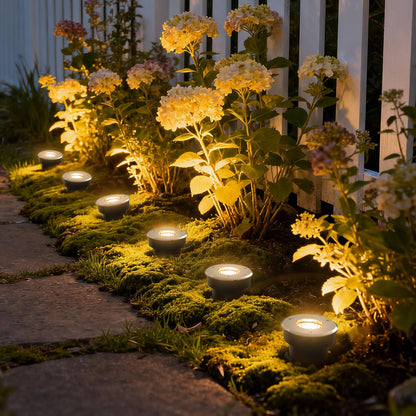 In-Ground Lights with Remote Control, RGB Modes