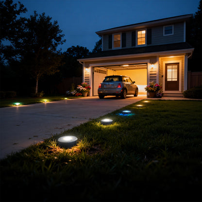 In-Ground Lights with Remote Control, RGB Modes