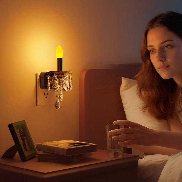 Plug-in Night Light Flameless Candle Style