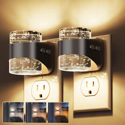 L LOHAS LED 3CCT Adjustable Bubble Night Lights Plug into Wall