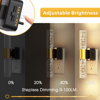 Plug-in Night Light Acrylic Bubble (Rotatable)