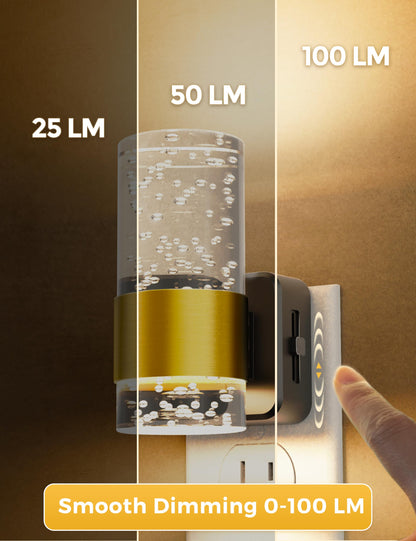 L LOHAS LED Acrylic Night Lights Plug into Wall with Auto Light Sensor