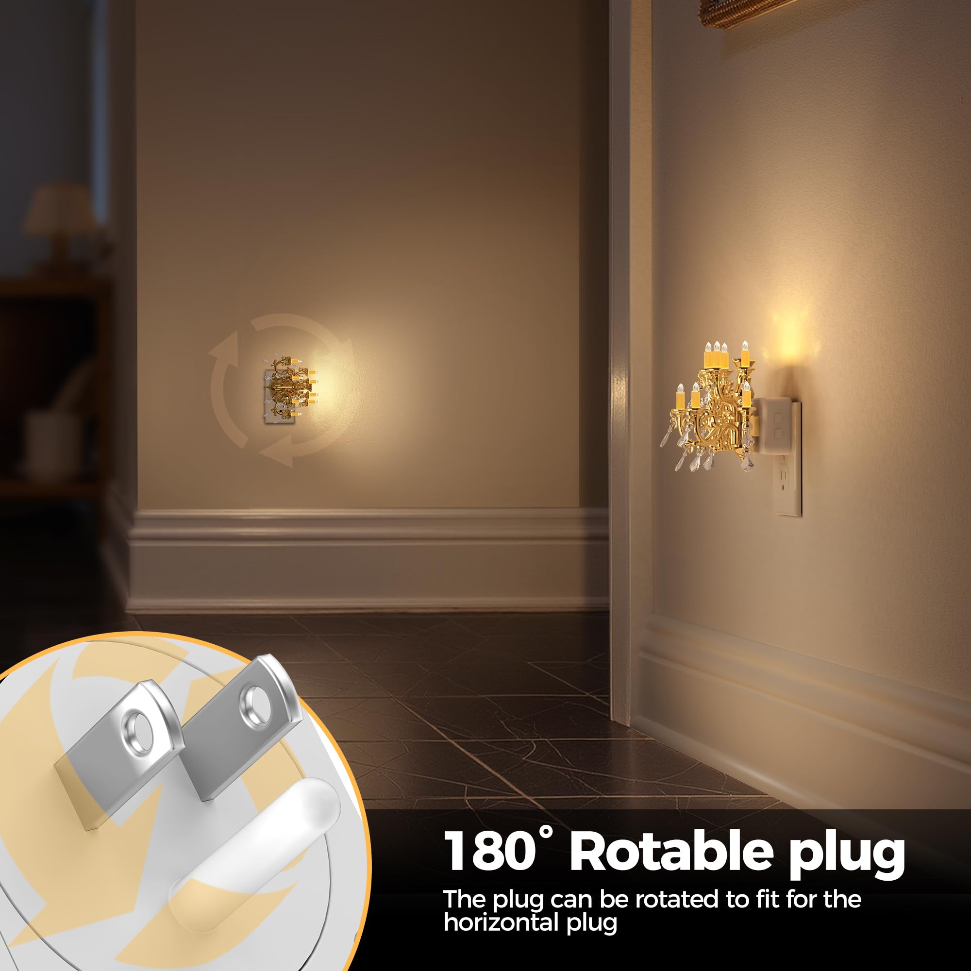 Plug-in Night Light Chandelier Design