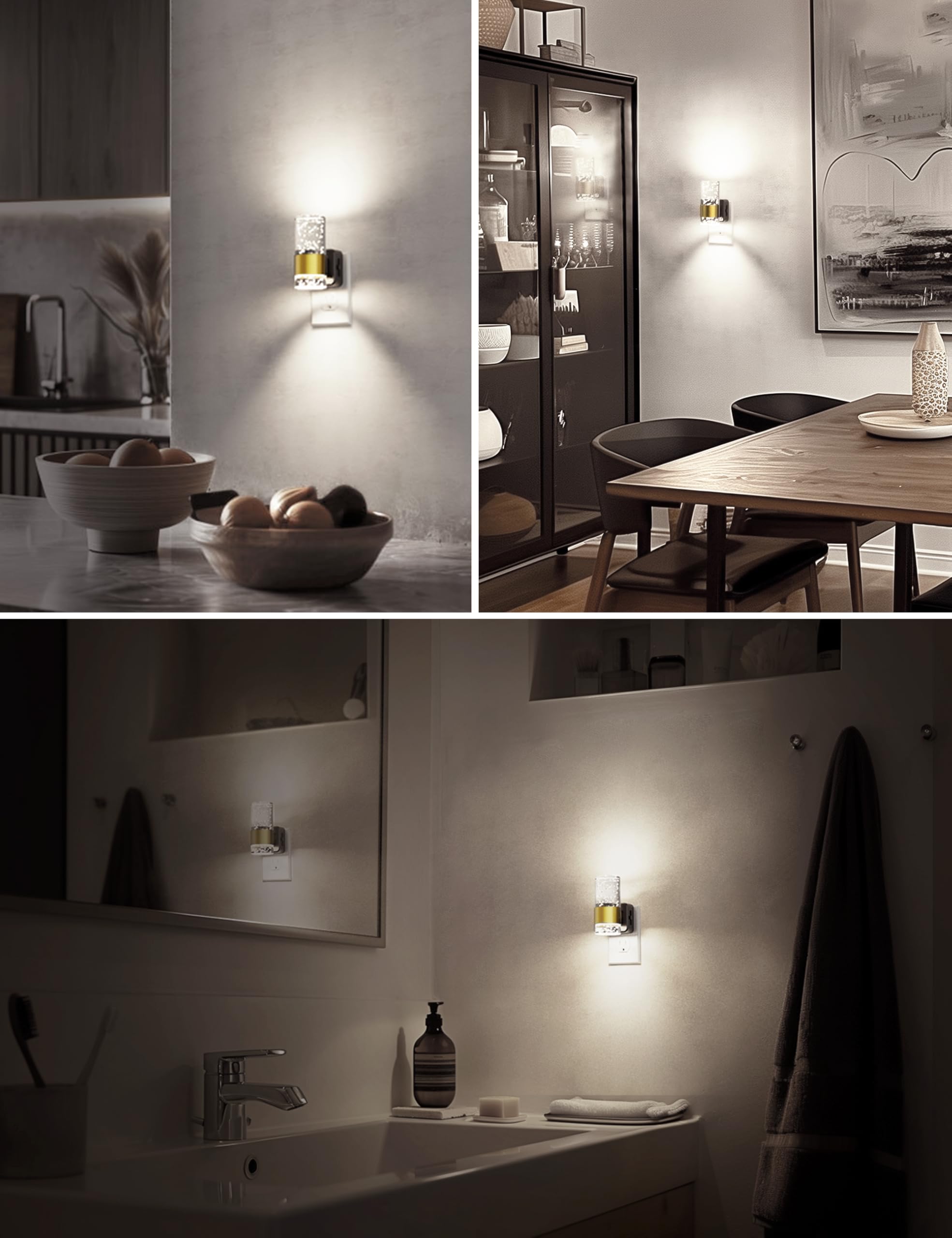 L LOHAS LED White Light LED Night Light with Adjustable Brightness