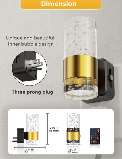 L LOHAS LED Dimmable Acrylic Night Lights Plug into Wall