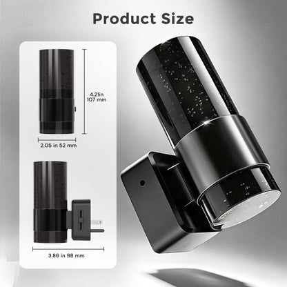 L LOHAS LED 2 Pack Gradient Black Acrylic Bubble Night Lights