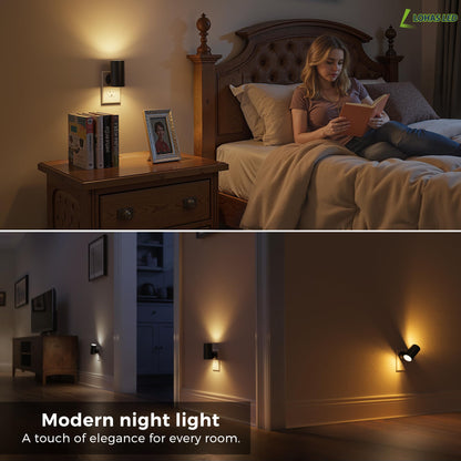 L LOHAS LED 5CCT Adjustable 330° Rotating Night Light – Plug-in Wall