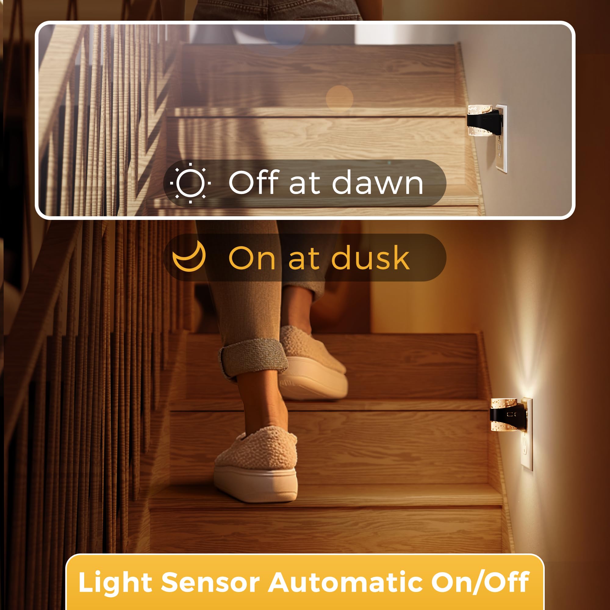 L LOHAS LED 3CCT Adjustable Bubble Night Lights Plug into Wall