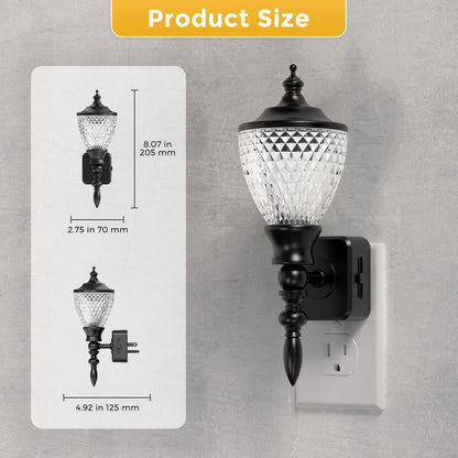 L LOHAS LED Vintage Farmhouse Night Lights Plug into Wall